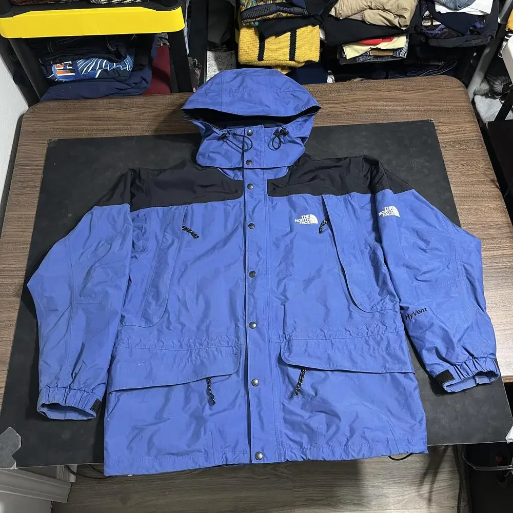 The North Face Jacket Vintage Mountain Parka Men Hooded Waterproof Shell Goretex